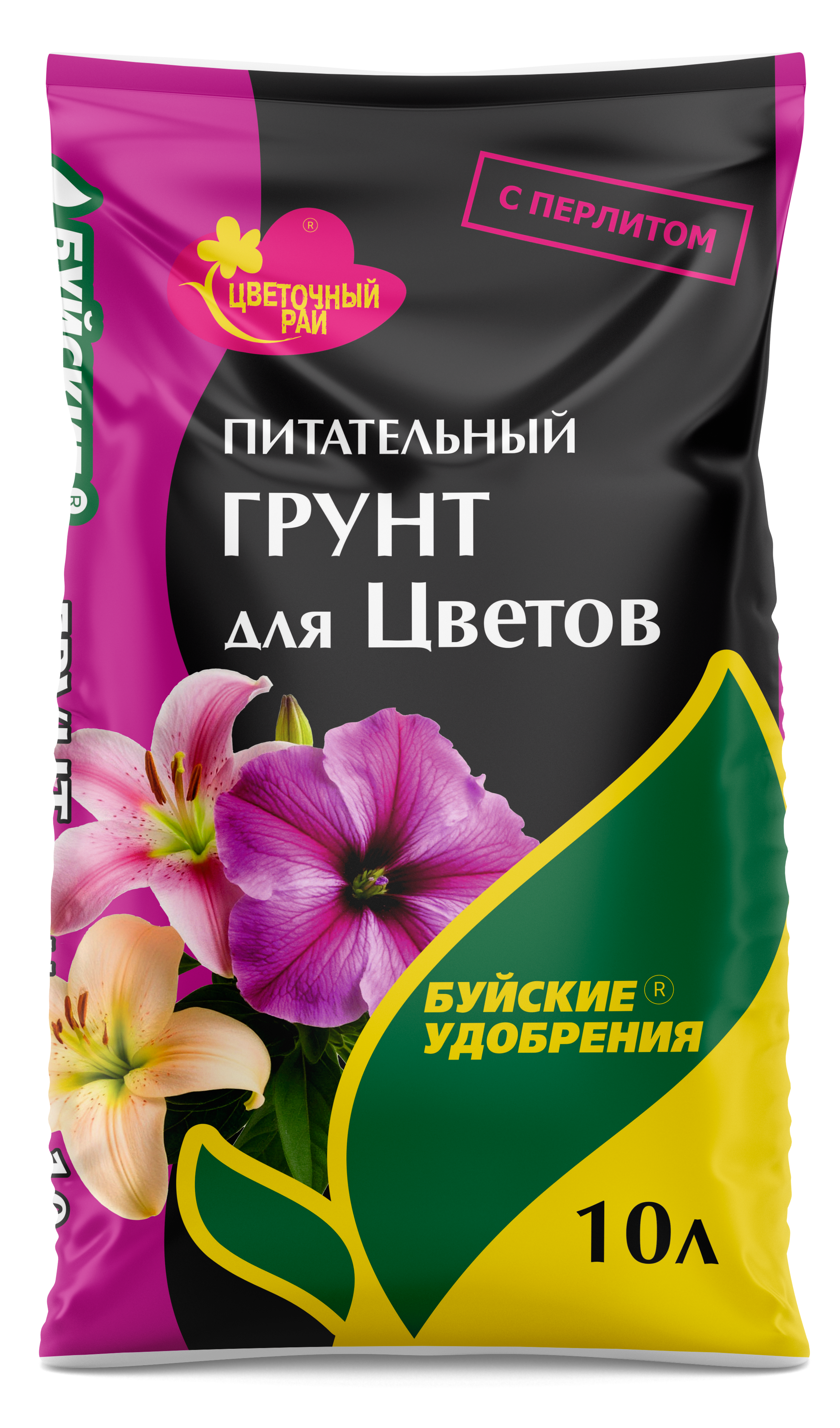 Грунт питательный "Цветочный рай" для цветов 10 л